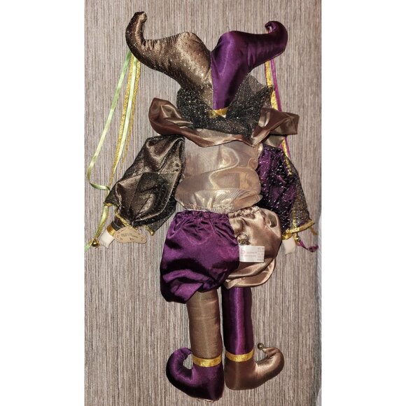 Brinn’s Pierrot Harlequin Jester Doll Limited Edition Porcelain Musical EUC - Picture 6 of 10